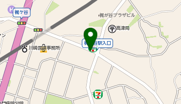 ドミノ・ピザ 梶が谷の地図画像