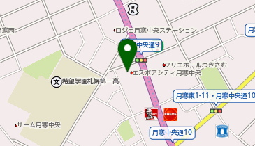 サイクルベースあさひ 月寒中央店の地図画像