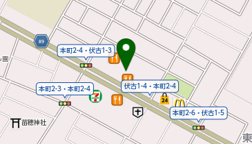 サイクルベースあさひ 伏古環状通店の地図画像