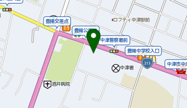 サイクルベースあさひ 中津店の地図画像