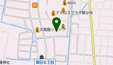 サイクルベースあさひ アクロスプラザ野々市店の地図画像