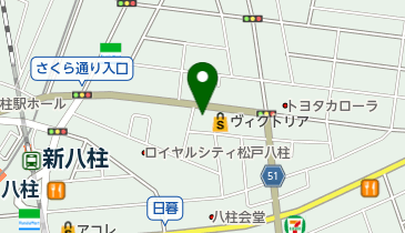 サイクルベースあさひ 八柱店の地図画像