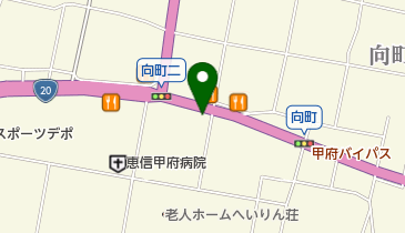 サイクルベースあさひ 甲府向町店の地図画像