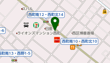 サイクルベースあさひ 札幌西町店の地図画像