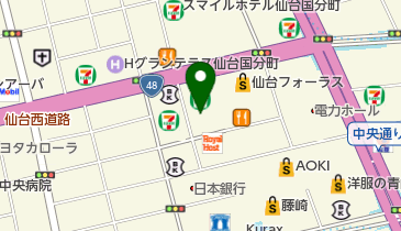 JINS 仙台一番町店の地図画像