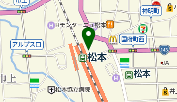 JINS MIDORI松本店の地図画像