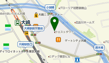 JINS ゲートシティ大崎店の地図画像
