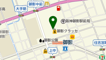JINS 御影クラッセ店の地図画像
