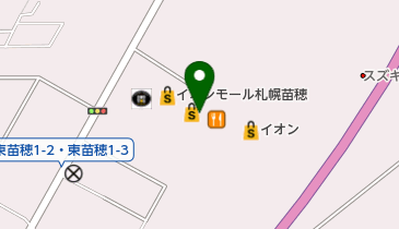 JINS イオンモール札幌苗穂店の地図画像