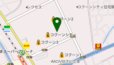 JINS コクーンシティ さいたま新都心店の地図画像