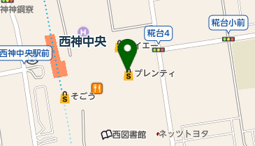 JINS 西神中央プレンティ店の地図画像