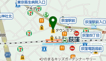 JINS 荻窪タウンセブン店の地図画像