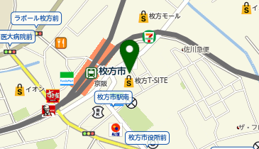 JINS 枚方T-SITE店の地図画像