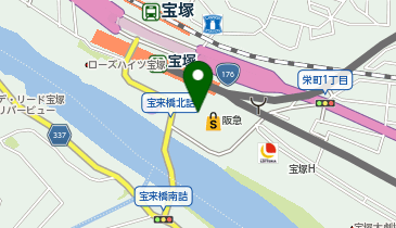 JINS 宝塚阪急店の地図画像