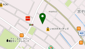 JINS いせさきガーデンズ店の地図画像