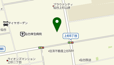 JINS イオンモール仙台上杉店の地図画像
