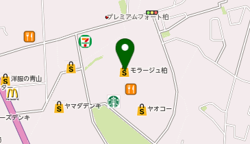 JINS モラージュ柏店の地図画像