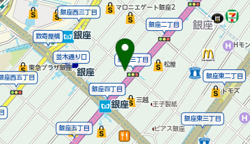 JINS 銀座店の地図画像