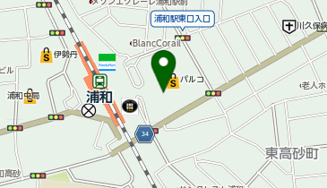 JINS 浦和パルコ店の地図画像