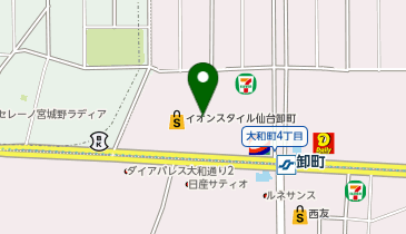 JINS イオンスタイル仙台卸町店の地図画像
