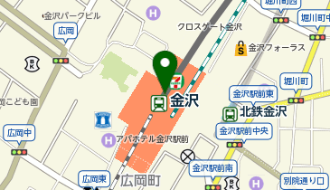 mystic 金沢店の地図画像