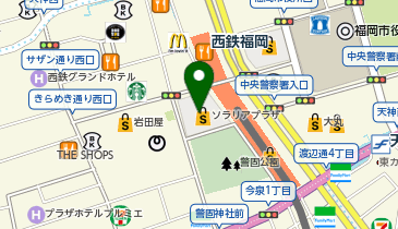 Lattice Les Signes 福岡天神ソラリアプラザの地図画像