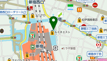 earthy_ Omekashi 新宿ルミネエスト店 ※取扱店の地図画像