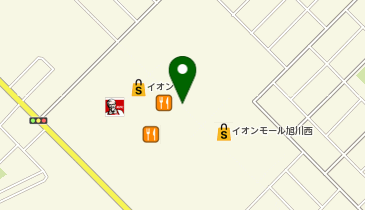 3COINS  plus イオンモール旭川西店の地図画像