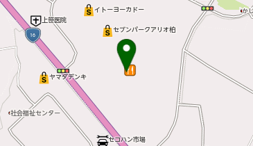 3COINS  plus セブンパークアリオ柏店の地図画像