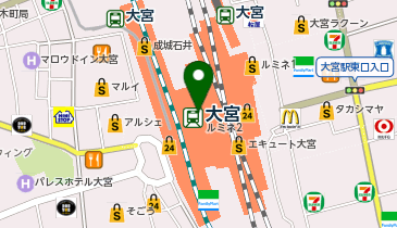mystic LUMINE大宮店の地図画像