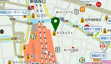 Lui's 新宿店の地図画像