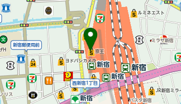 BEARDSLEY 京王百貨店新宿店の地図画像