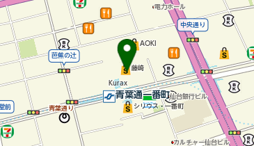 russet 仙台藤崎店の地図画像