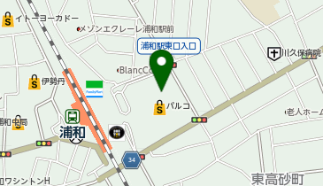 3COINS  plus 浦和パルコ店の地図画像