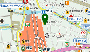 RAY CASSIN 新宿ルミネエスト店の地図画像