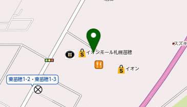 3COINS  plus イオンモール札幌苗穂店の地図画像