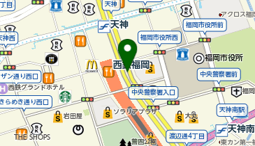 COLLAGE GALLARDAGALANTE 福岡天神地下街店の地図画像