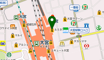 w closet LUMINE大宮の地図画像