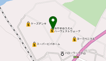 LOCUST おやまゆうえんハーヴェストウォーク店の地図画像