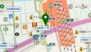 RIVE DROITE ルミネ新宿1店の地図画像