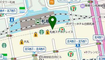 baseyard tokyo 札幌ステラプレイス店の地図画像