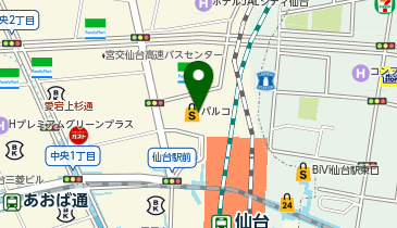 CIAOPANIC 仙台パルコ店の地図画像