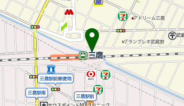 3COINS  plus アトレヴィ三鷹店の地図画像