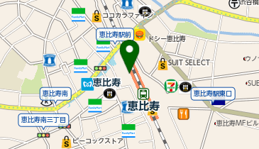 3COINS JR恵比寿駅構内店の地図画像
