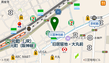 mystic 神戸店の地図画像