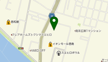 LOCUST イオンモール徳島店の地図画像