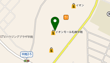 CIAOPANIC TYPY イオンモール札幌平岡店の地図画像