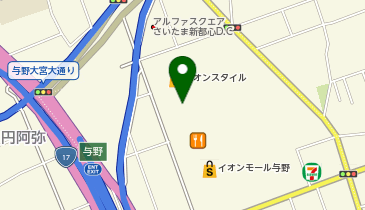 3COINS イオンモール与野店の地図画像