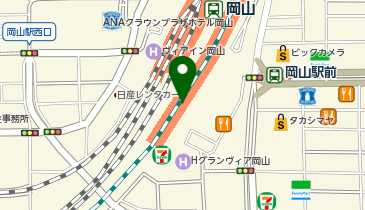 mystic 岡山店の地図画像