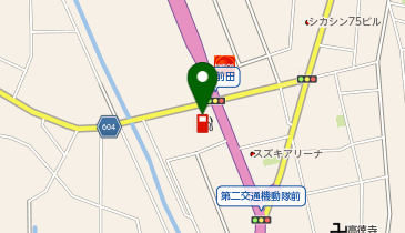 【キタセキ】 厚木インターSSの地図画像